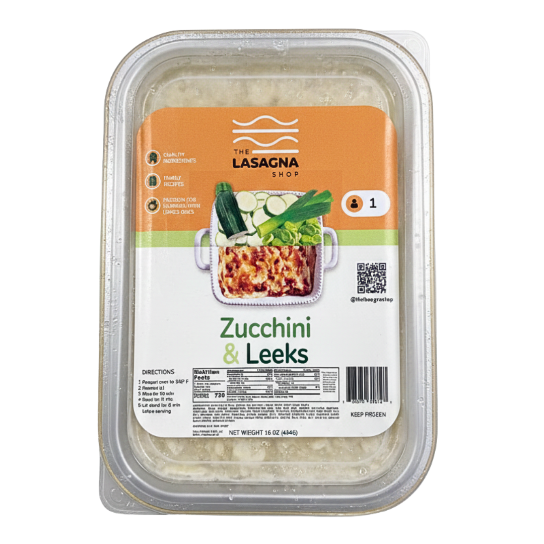Zucchini y Leeks 16 oz | The Lasagna
