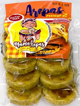 Arepas de Platano/ Mama Arepas/ 10 unidades