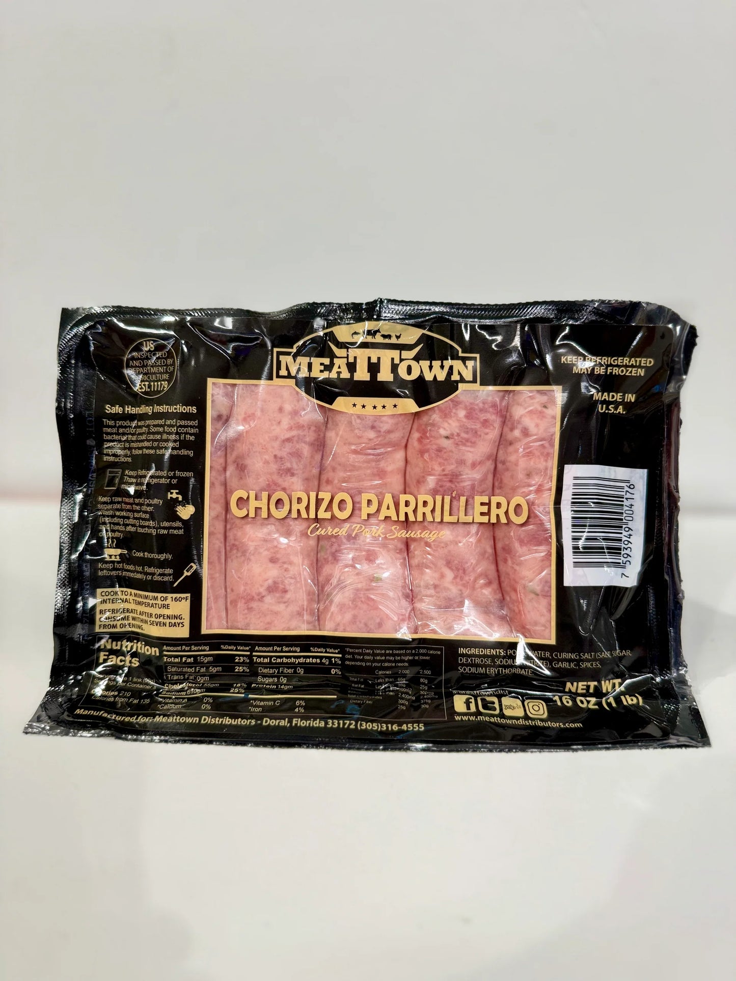 Chorizo Parrillero - 16 oz | MeatTown