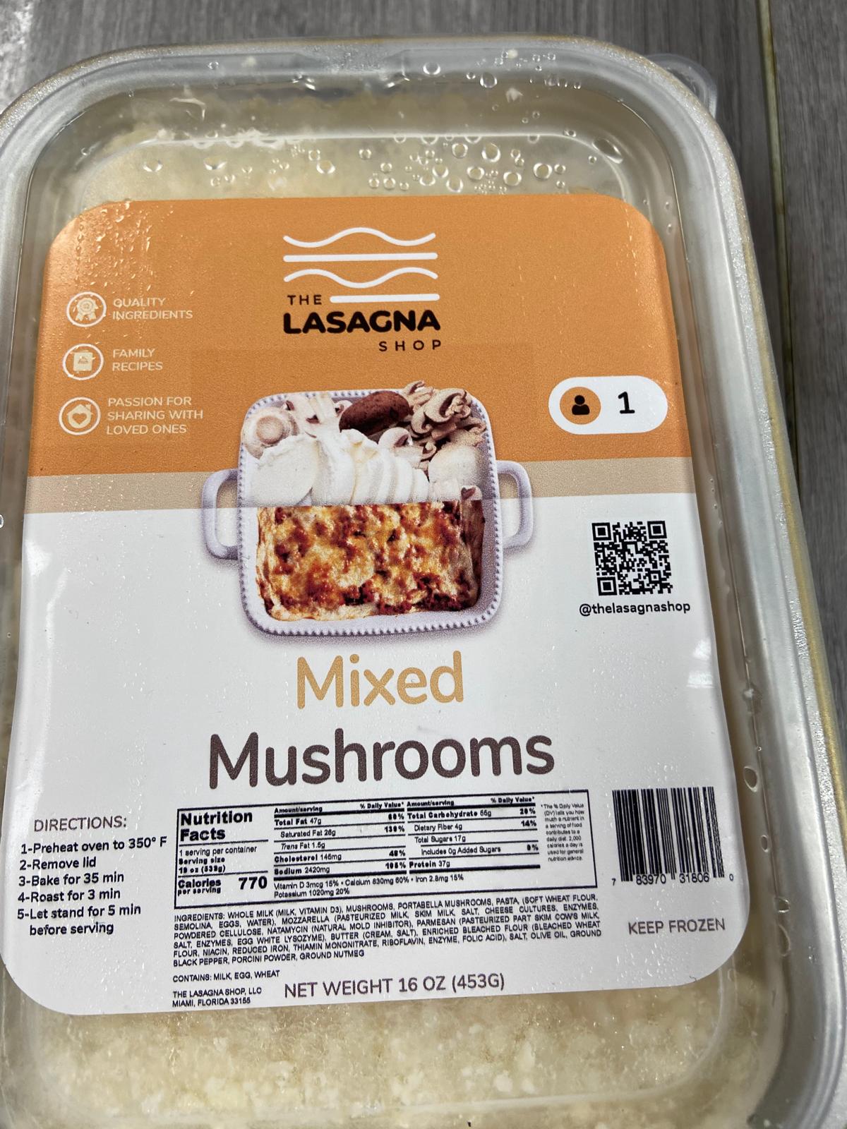 Mixed Mushrooms/ The Lasagna/ 16oz