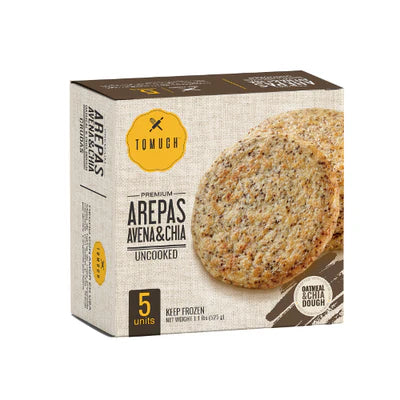 Chia and oat arepas | 5 Units | TQMUCH