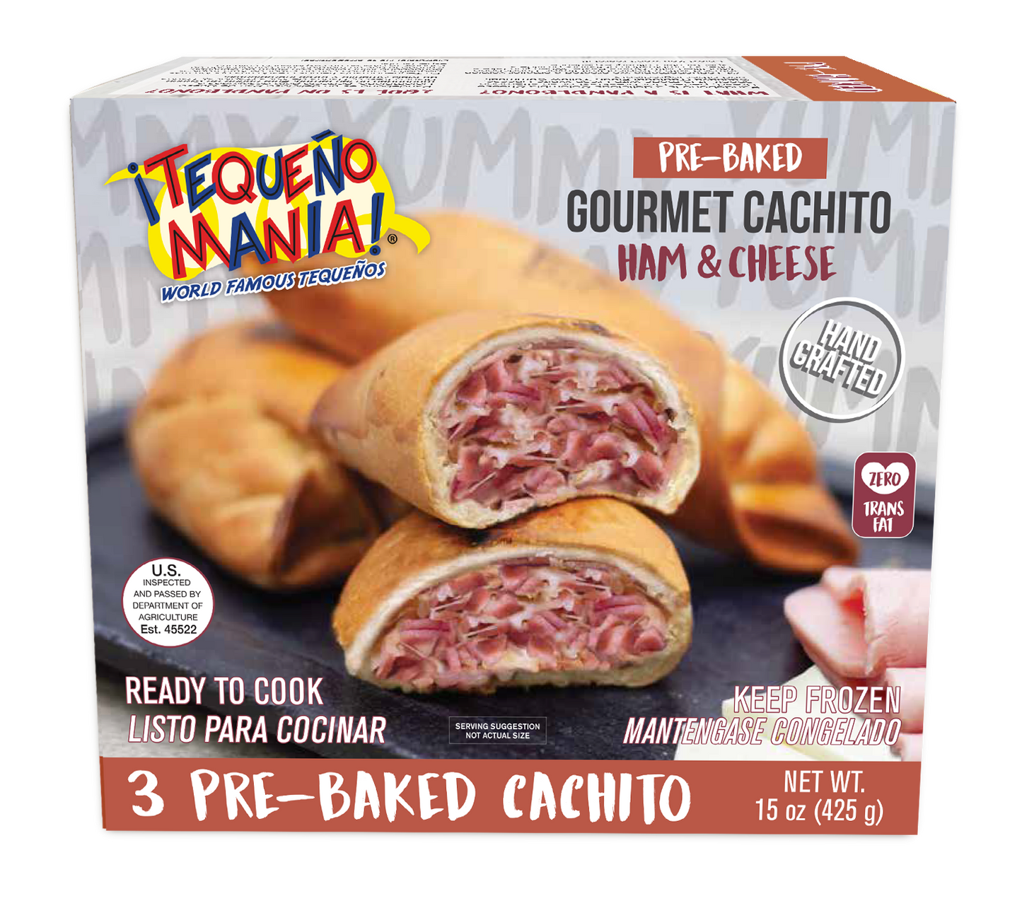 Cachito de Jamon/ Tequeño Mania/ 3unidades