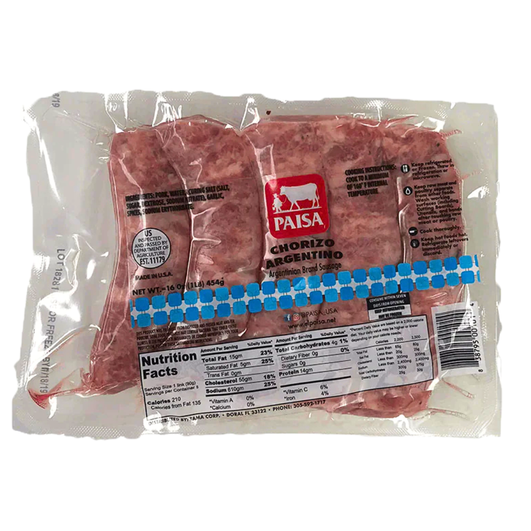 Argentine Chorizo - 16 oz | Paisa