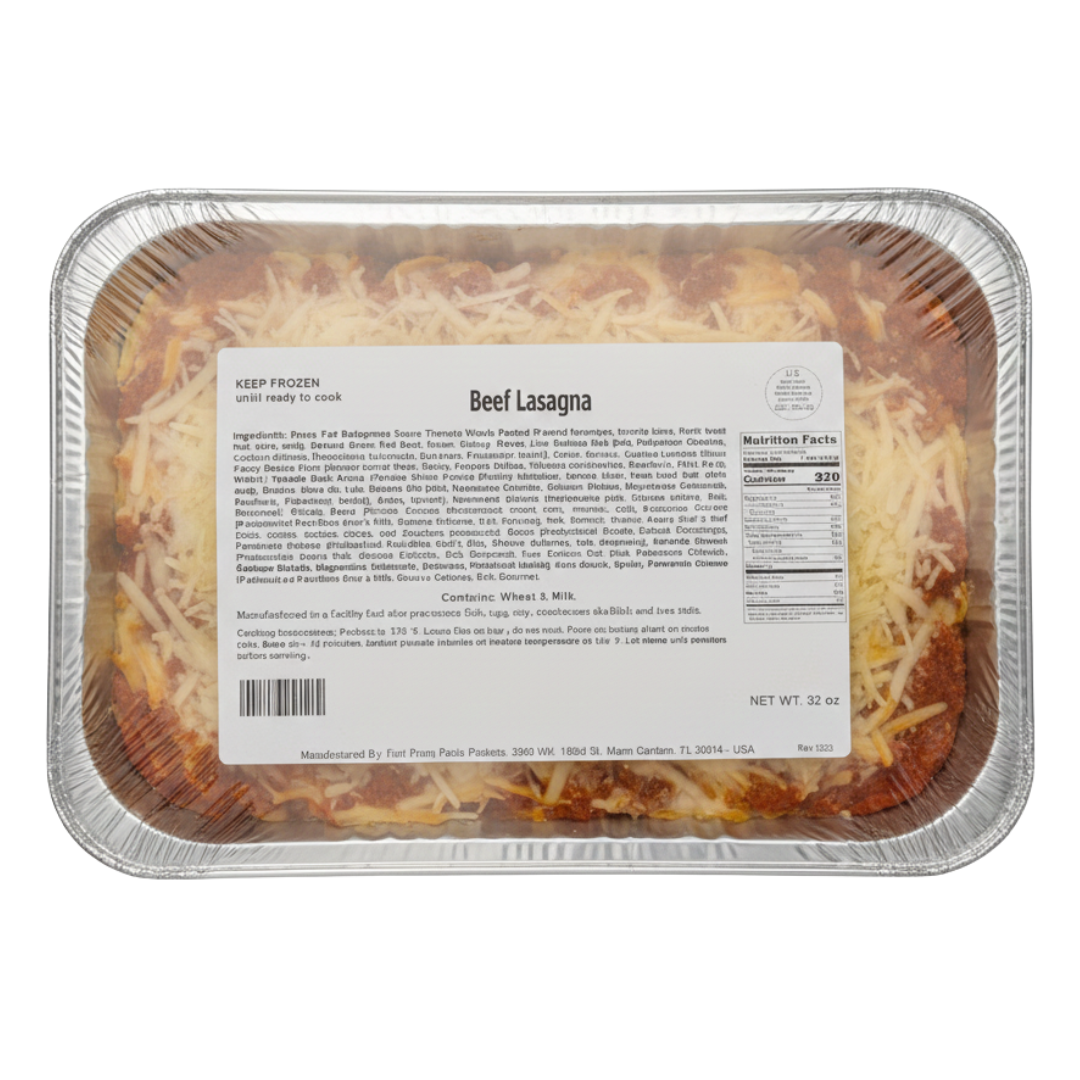 Beef Lasagna - 32oz | Fiori Bruna Pasta Products