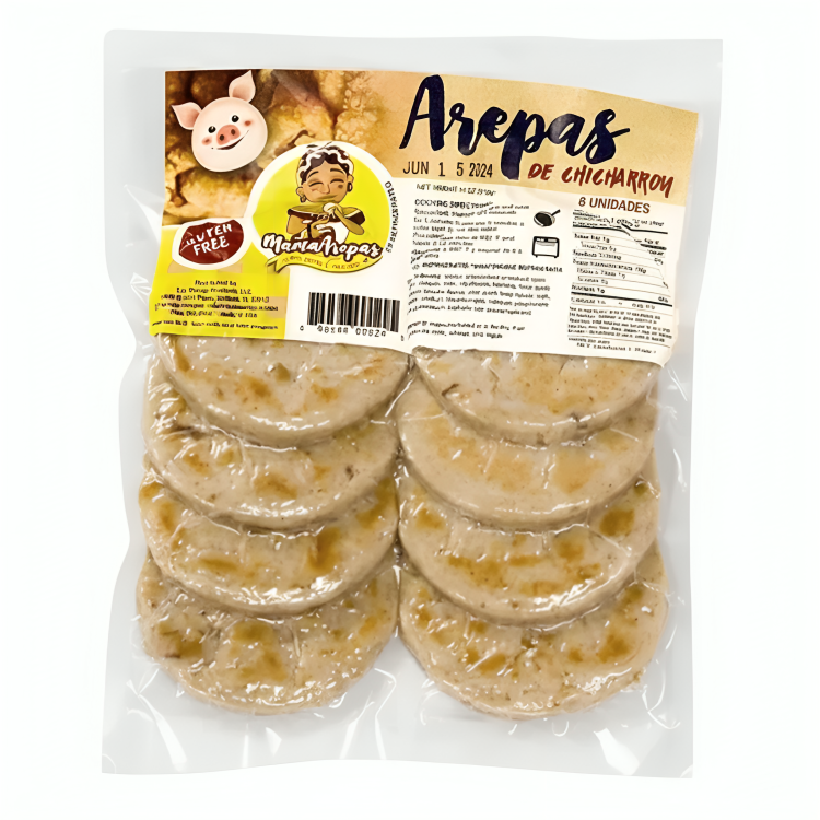 Arepas de Chicharron - 10 Units | Mama Arepas