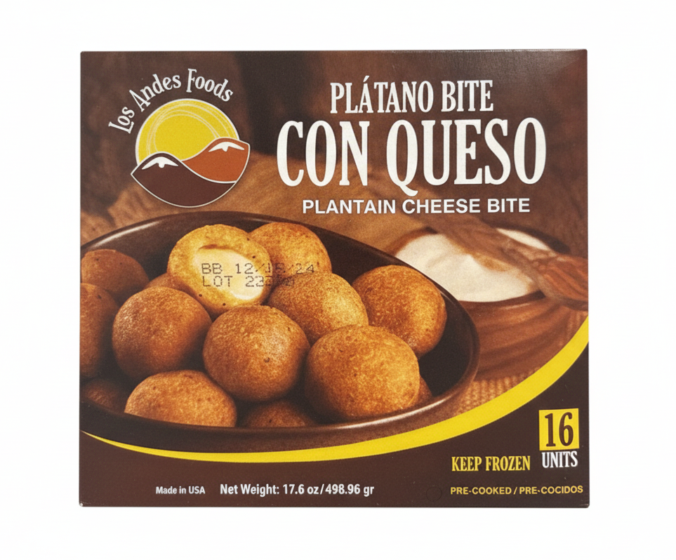 Platano bite con Queso - 16 Units | Los Andes Foods