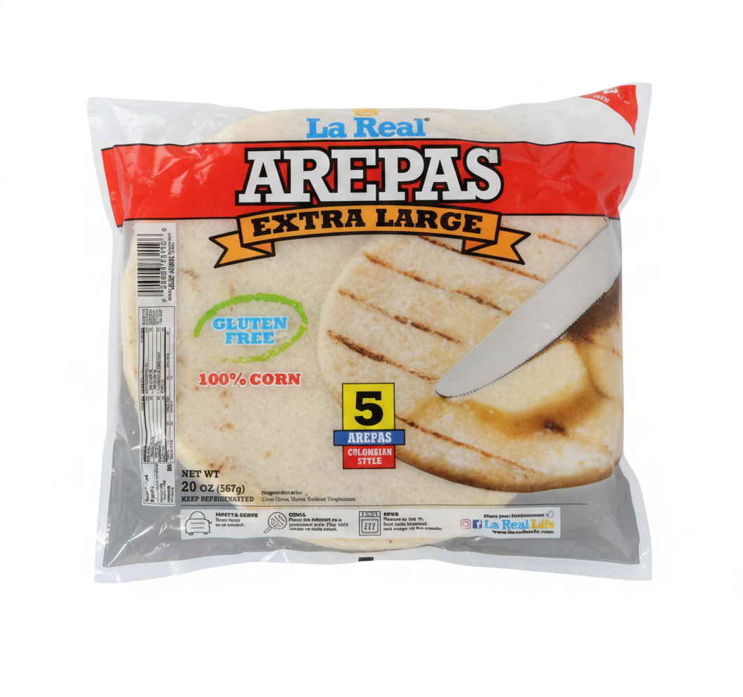 Arepas Extra Large - 5 Units | La Real