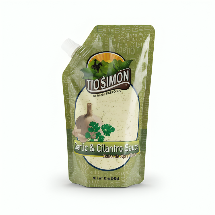 Salsa de Ajo y Cilantro 12oz | Tio Sol