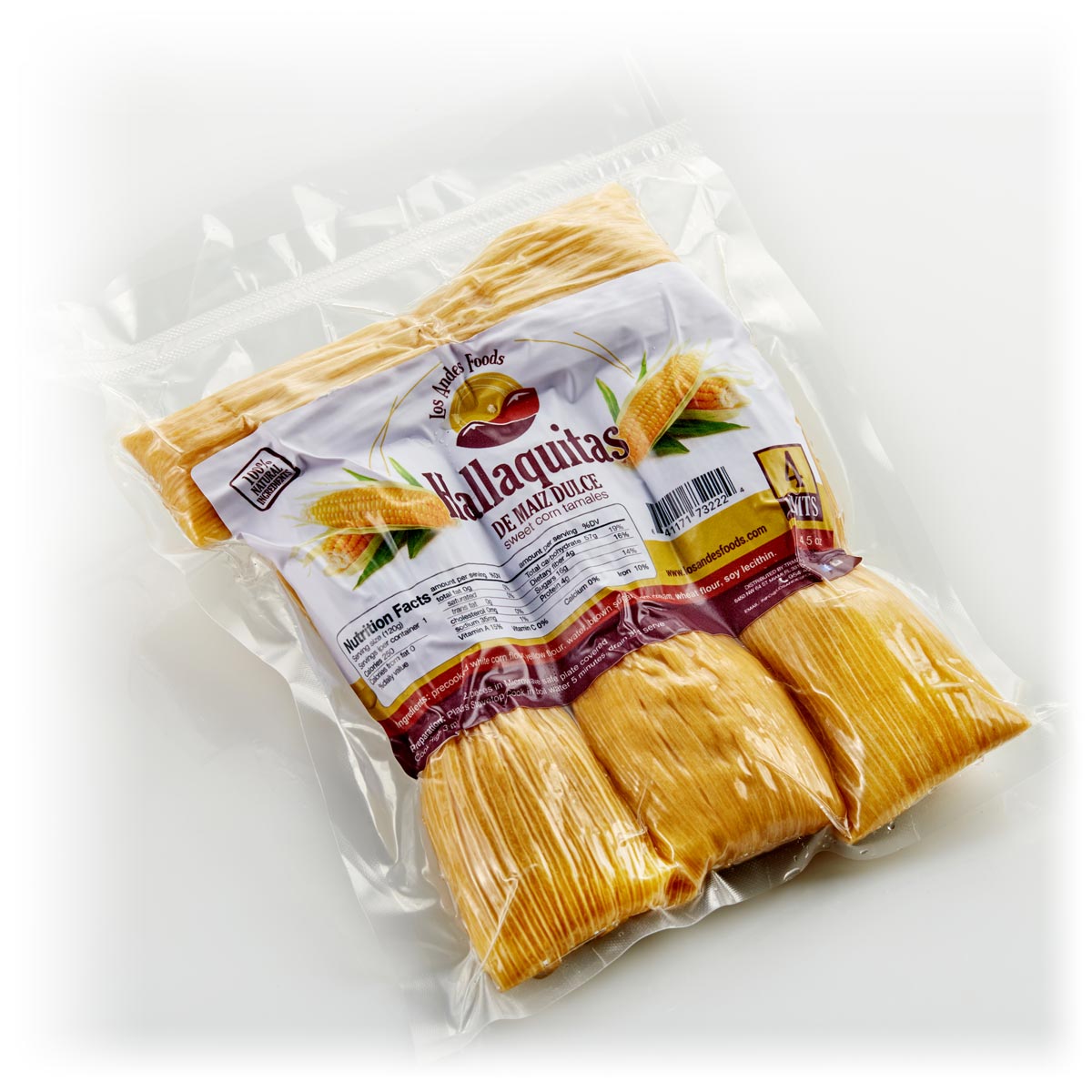 Hallaquitas de maiz/ Los Andes Foods (4 units)