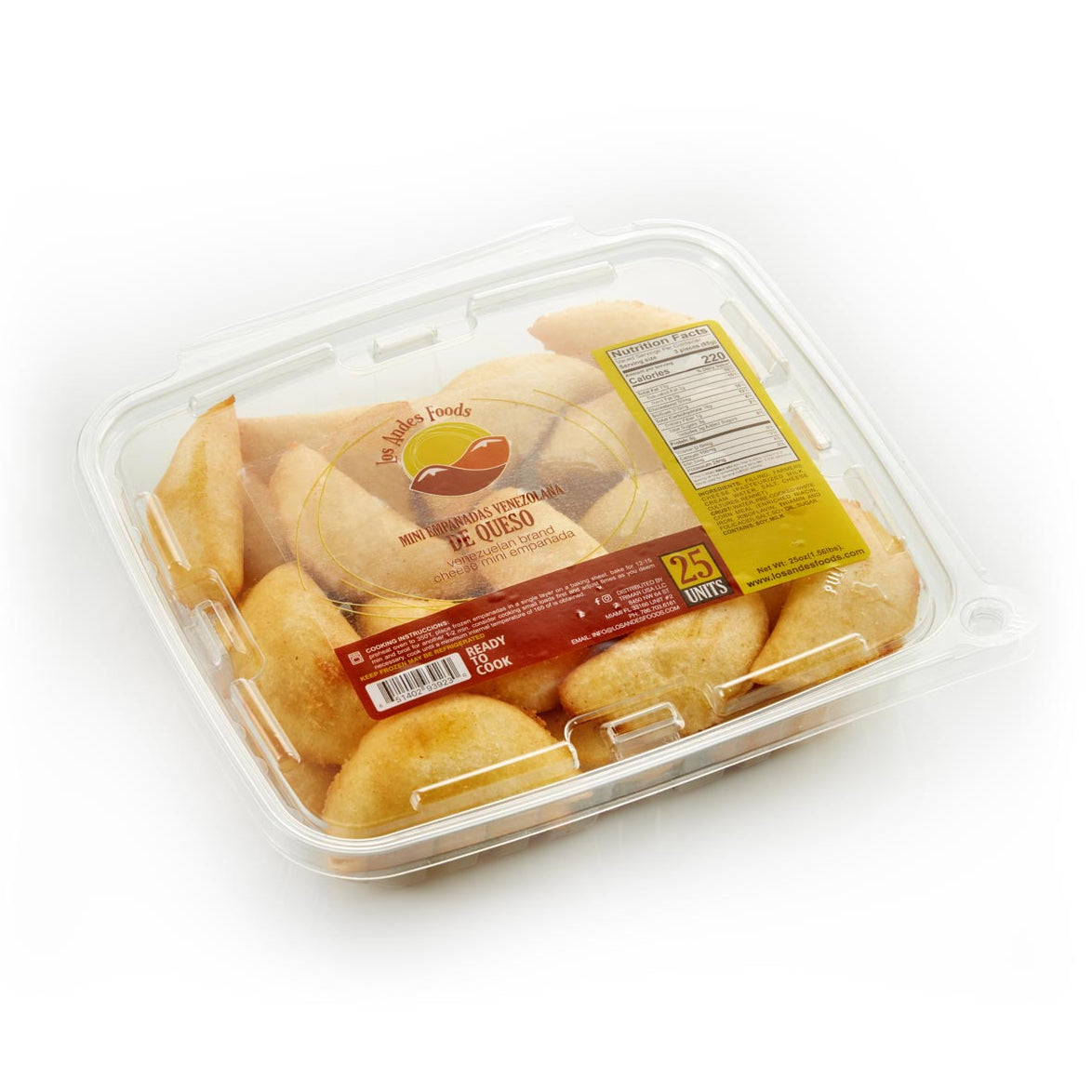 Mini Empanadas Venezolana de Queso - 25 Units | Los Andes Foods