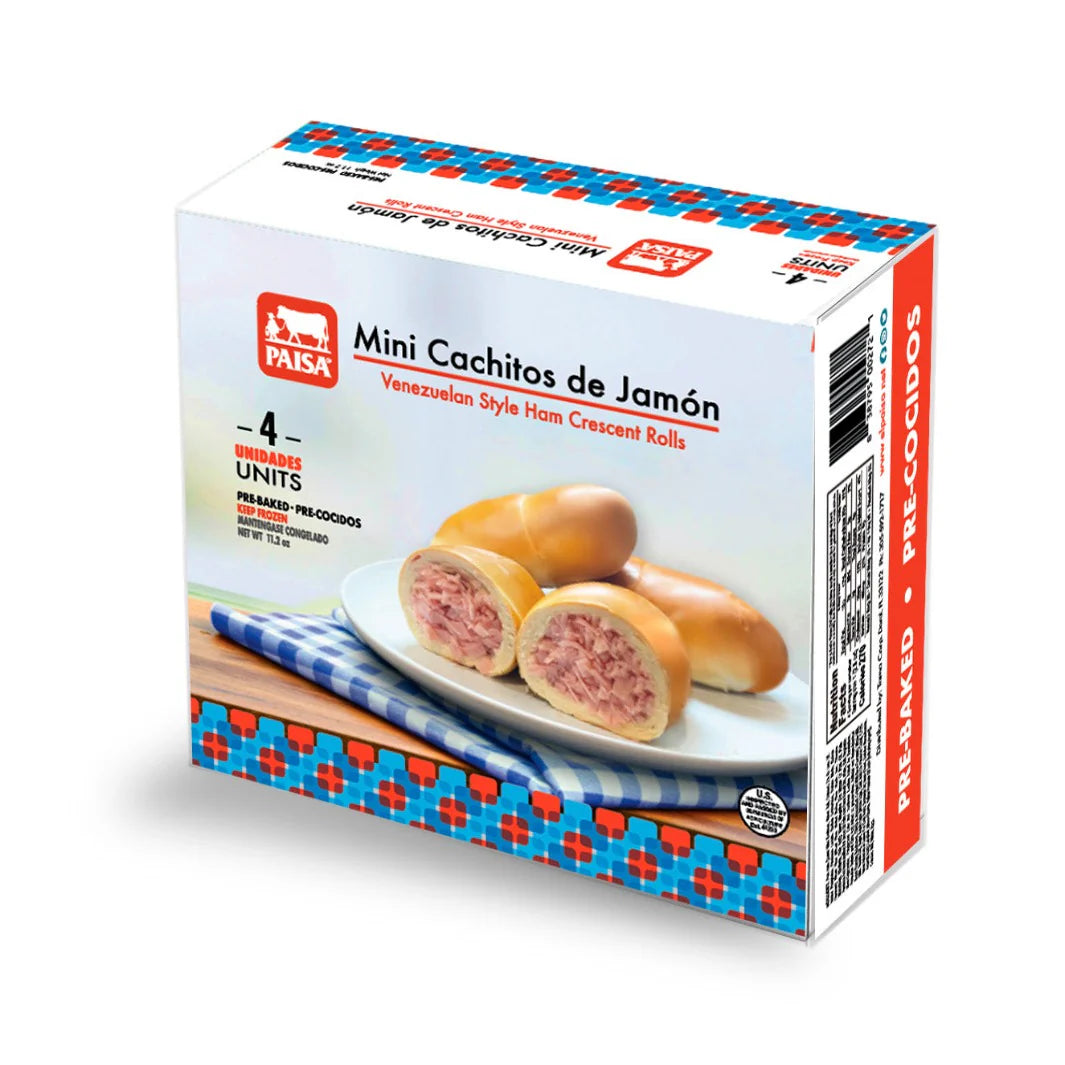 Mini Cachitos Pre Horneados Jamon/ PAISA