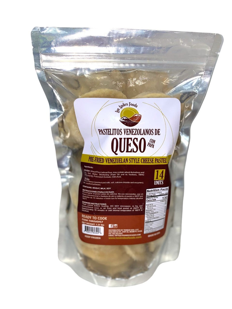Pastelitos Venezolanos de queso/ Los Andes Foods (14 units)