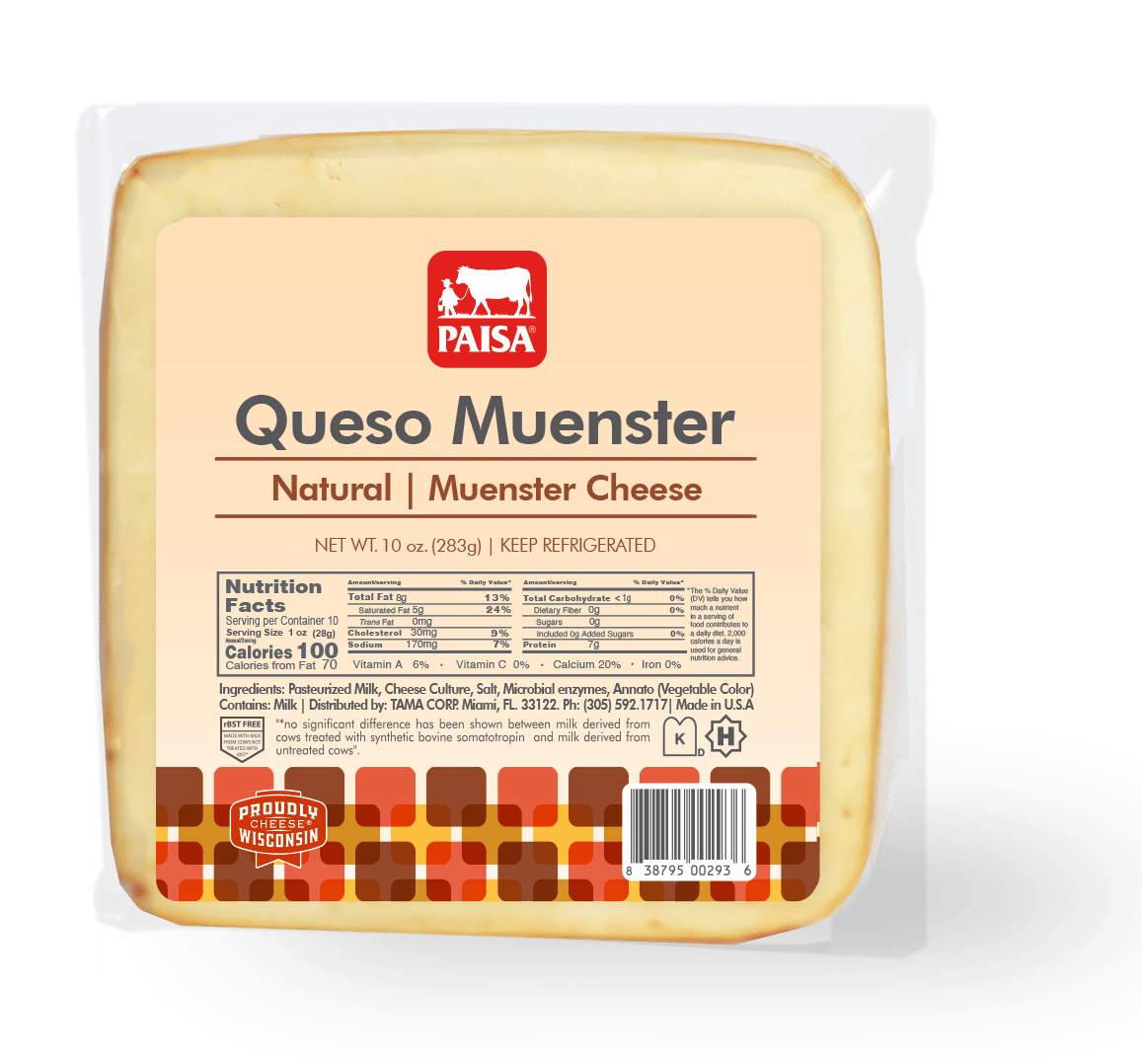Queso Muenster 10oz | PAISA