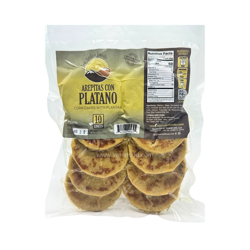 Arepa con platano mini - 10 units | Los Andes Foods