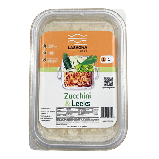 Zucchini y Leeks 16 oz | The Lasagna