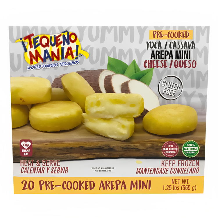 Arepa Yuca Mini Queso - 20 Units | Tequeño Mania