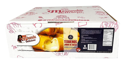 Tequeños de Queso Jumbo Precocidos - 18 Units | Miranda Deliciosa