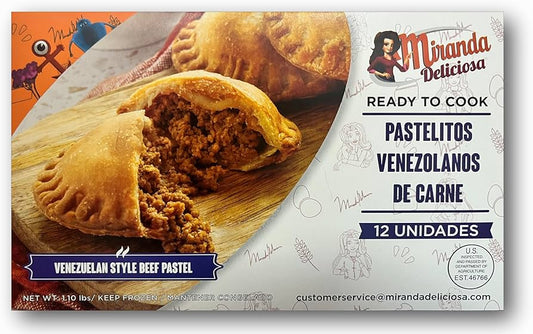Pastelitos venezolanos de Carne - 12 units | Miranda Deliciosa