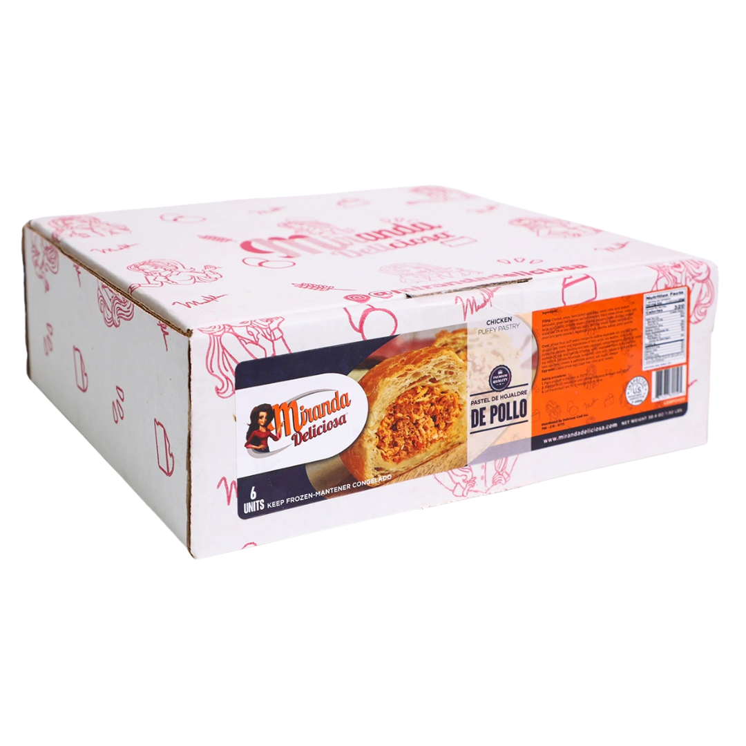 Pasteles de Hojaldre Pollo - 6 Units | Miranda Deliciosa
