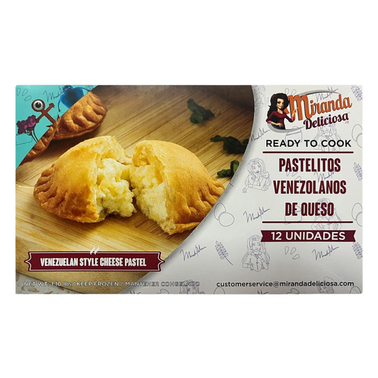 Pastelitos venezolanos de Queso - 12 Units | Miranda Deliciosa