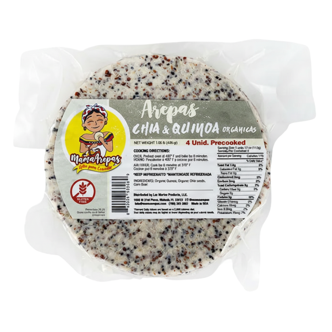 Arepas de Chia y Quinoa - 4 Units | Mama Arepas