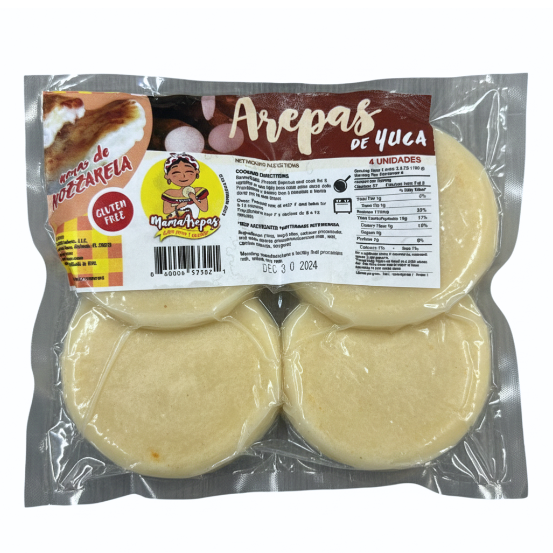 Arepas de Yuca - 4 Units | Mama Arepas