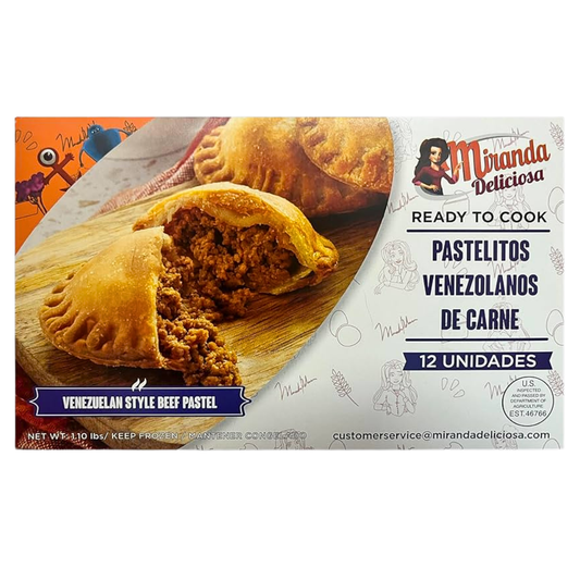 Pastelitos venezolanos de Carne - 12 units | Miranda Deliciosa