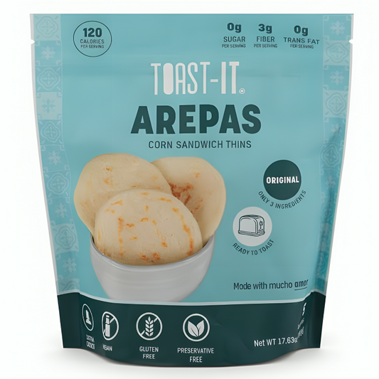 Arepas Corn Sandwich Thins - 5 Units | Toast- It