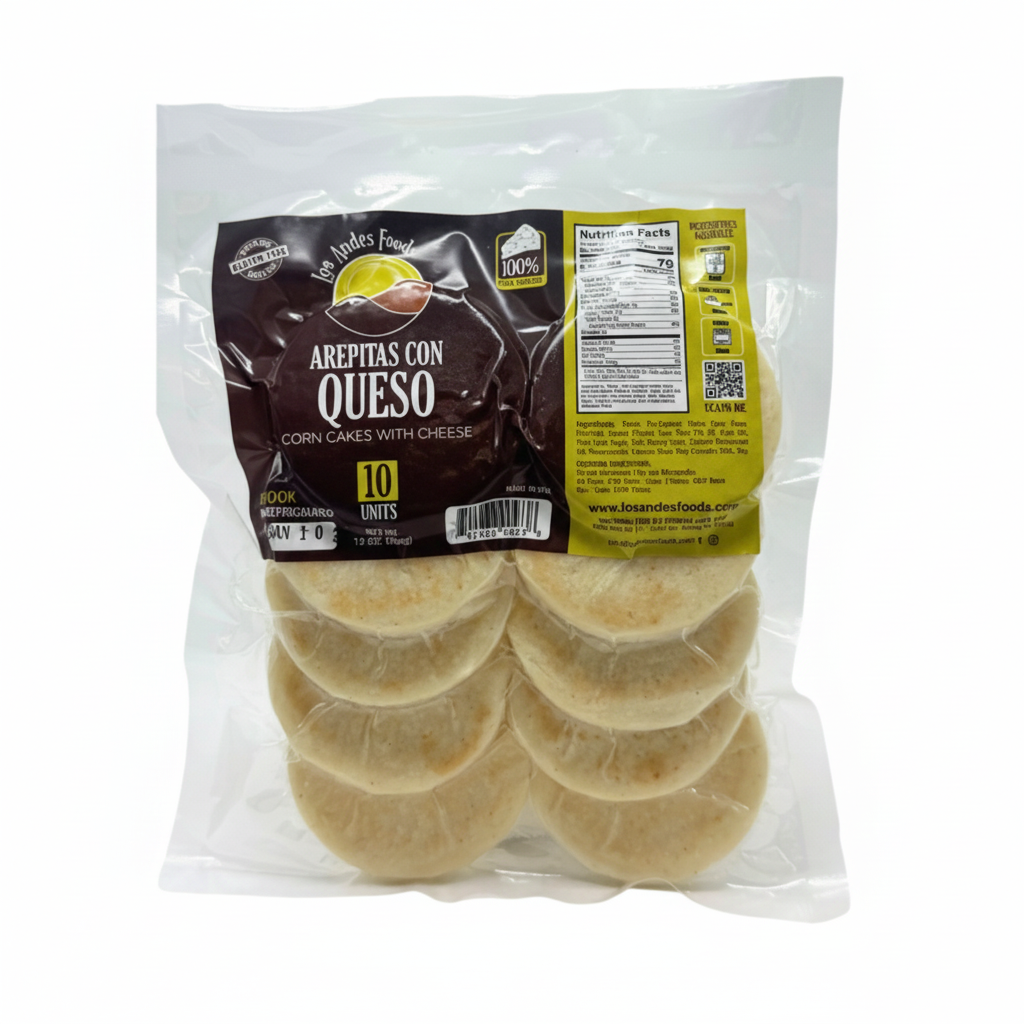 Arepa con Queso mini - 10 units | Los Andes Foods