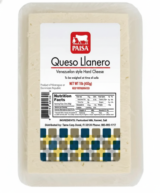 Queso Llanero en Trozo | PAISA