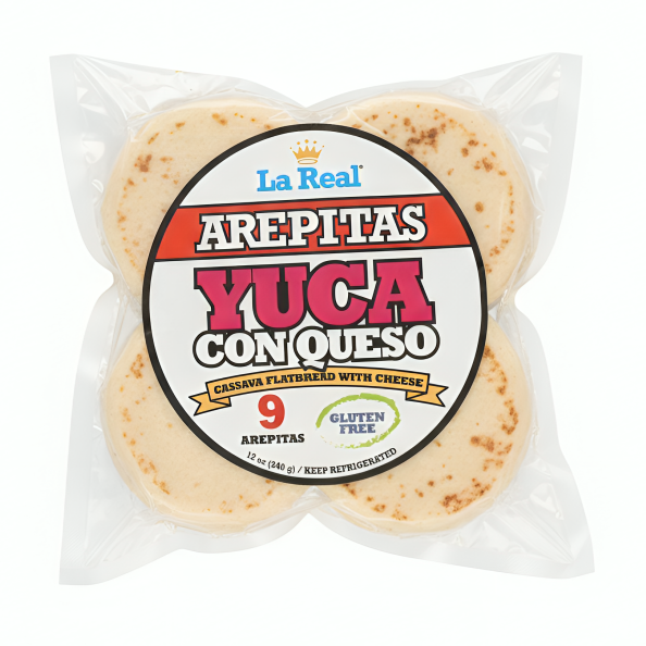 Arepitas de Yuca con Queso - 9 Units | La Real
