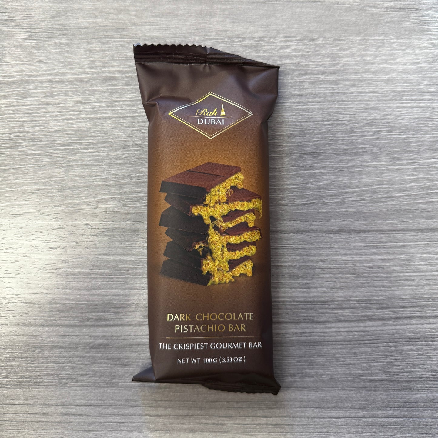 Dark Chocolate Pistachio Bar | Rah Dubai