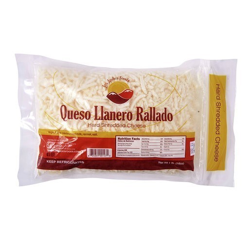 Queso Llanero rallado/ Los Andes Foods (1 lb / 16 oz)