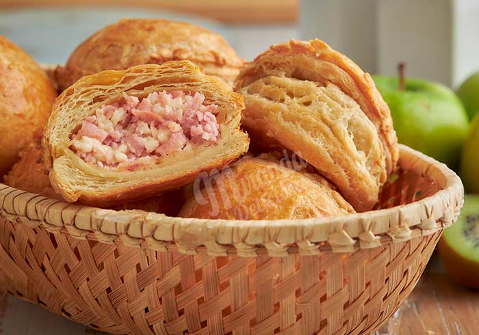 Pasteles de Hojaldre Jamon y Queso/ Miranda Deliciosa/ 6unidades