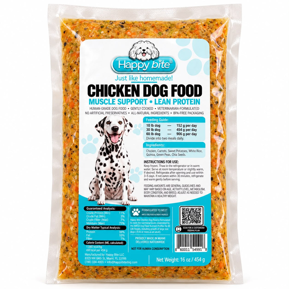 Comida para Perro 454g | Happy Bite