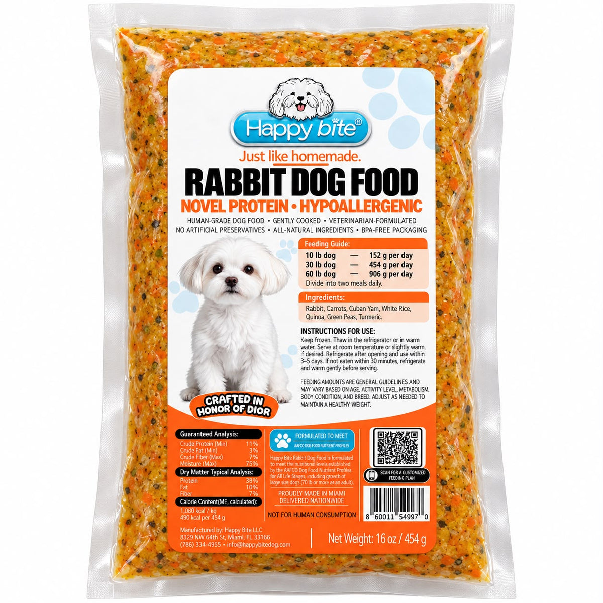Comida para Perro 454g | Happy Bite