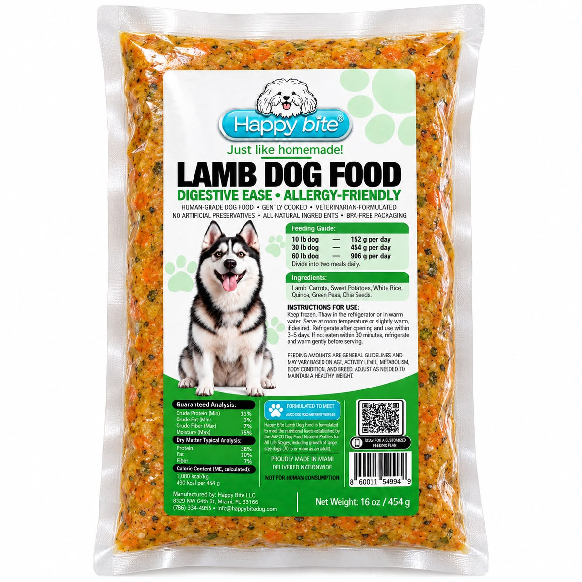 Comida para Perro 454g | Happy Bite