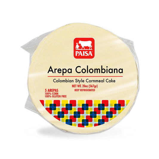 Arepa Colombiana de Maíz Blanco - 5 units | PAISA