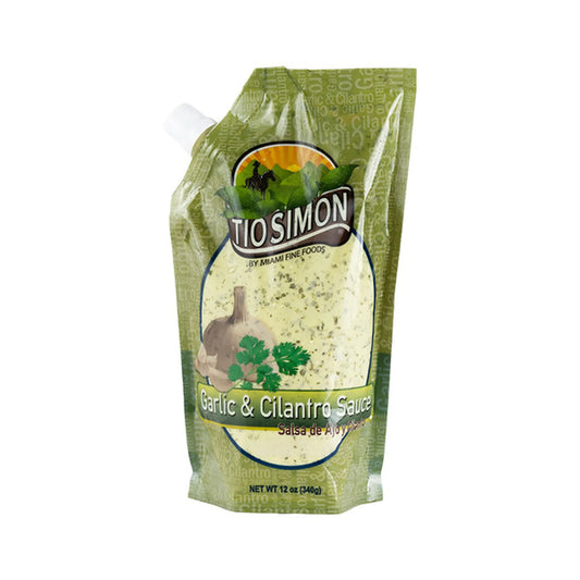 Salsa de Ajo y Cilantro - 12oz | Tio Sol