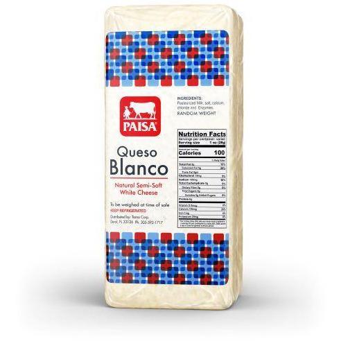 Queso Blanco Barra 5.5 Lb
